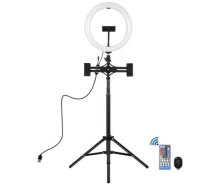 Купить - набор блогера  Набор блогера Puluz Ring USB RGBW LED lamp PKT3055B 10.2" + tripod 1.65 м (PKT3055B)