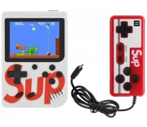 Купить - игровую консоль  Портативная игровая консоль с джойстиком 400 игр Game Sup 8283 ретро white