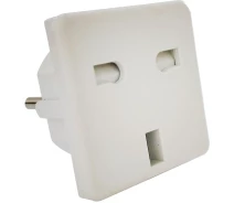 Купить - сетевой фильтр  Переходник TOTO Adapter England to European 220В White/Black