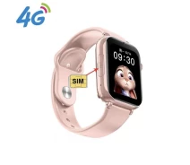 Купить - смарт-часы  Детские смарт-часы Lemfo LT32 с камерой видеосвязью и трекером GPS и водонепроницаемым корпусом с 4G связью Розовый