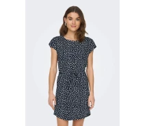 Купить - повседневное платье  Платье ONLMAY S/S DRESS NOOS 15153021-Night Sky-AOP:Lea flower ONLY S Темно-синий