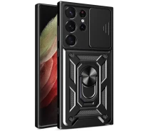 Купить - чехол для смартфона  Ударопрочный чехол Camshield Serge Ring для Samsung Galaxy S23 Ultra (Черный) (1453707)