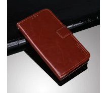 Купить - чехол для смартфона  Чехол Idewei для Iphone 12 Pro Max книжка кожа PU с визитницей коричневый