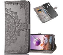 Купить - чехол для смартфона  Чехол Vintage для Honor 8A книжка кожа PU с визитницей серый