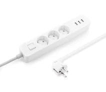 Купить - сетевой фильтр  Сетевой фильтр Xiaomi Mi Power Strip 3 розетки + 3 USB White (NRB4030GL)