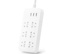 Купить - сетевой фильтр  Сетевой фильтр Xiaomi Mi Power Strip with 6 plug + USB 3 White (NRB4009CN)