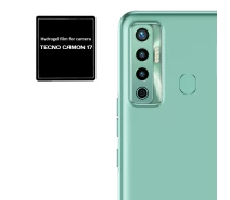 Купить - защитную пленку для смартфона  Бронированная гидрогелевая пленка Hydrogel Film для Tecno Camon 17 на камеру 3 шт, Transparent