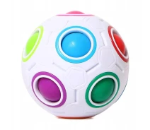 Купить - игрушку-антистресс  Головоломка антистресс игрушка мячик Simple Dimple Magic Rainbow Ball White
