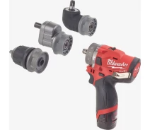 Купить - шуруповерт  Дрель-шуруповерт с ударом аккумуляторная MILWAUKEE, M12 FPDX-202X, 37Нм, (+ заряд.устройство, 2 акум.Х 2Ач, патрон FIXTEC, кейс) (комплект)