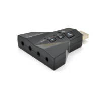 Купить - контроллер для компьютера  Контроллер USB-sound card 7.1 3D sound внешняя звуковая крта (30640)