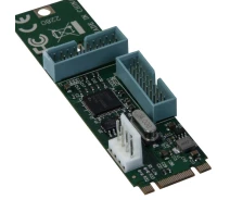 Купить - контроллер для компьютера  Плата расширения Frime (ECF-M2.M&Bto4USB3) M2-4xUSB3.0, NEC720201