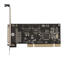 Купить - контроллер для компьютера  Контроллер Frime MCS9865 (ECF-PCIto2S1PMCS9865.LP) PCI-2xRS232+1xLTP