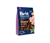 Купить - зоотовар для собак  Сухой корм для собак Brit Premium Dog Junior S 3 кг (8595602526260)
