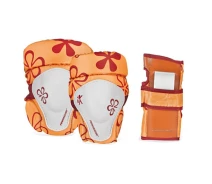 Купить - комплект защитной экипировки  Защита для роликовых коньков Powerslide Butterfly Protection XXS Оранжевая