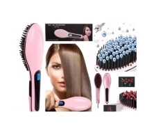 Купить - стайлер  Расческа-выпрямитель для волос Fast Hair Straightener HQT-906 с антистатичным керамическим покрытием