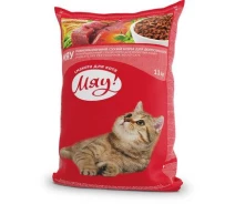 Купить - корм для кота  Сбалансированный сухой корм Мяу! для взрослых кошек с мясом, 11 кг