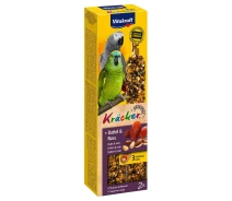 Купить - лакомство для птицы  Лакомство для крупных попугаев Vitakraft «Kracker Original + Dates Nuts» 180 г/2 шт. (финики и орехи)