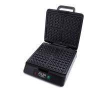 Купить - вафельницу  Вафельница Adler AD 3036 1500W black/silver
