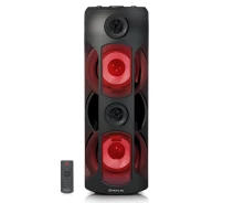 Купить - портативную колонку  Колонка REAL-EL X-787 Black (80Вт, bluetooth, подсветка, TWS, USB, Micro SD, пульт ДУ) (EL121600008)