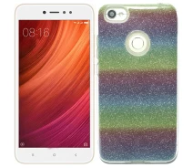 Купить - чехол для смартфона  Чехол Silicone 3in1 Блёстки для Xiaomi REDMI NOTE 5A Rainbow