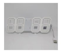 Купить - настольные часы  Часы настольные LY 1089 с белой подсветкой LED белые