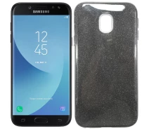 Купить - чехол для смартфона  Чехол Silicone 3in1 Блёстки для Samsung J330 Чёрный