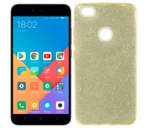 Купить - чехол для смартфона  Чехол Silicone 3in1 Блёстки для Xiaomi REDMI NOTE 5A Prime Gold