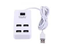 Купить - кардридер  Хаб концентратор UKC на 4 порти USB 2.0 P-1601 Белый (955056)