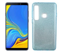 Купить - чехол для смартфона  Чехол Silicone 3in1 Блёстки для Samsung A9 2018 (A920) Blue