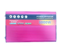 Купить - автомобильный инвертор  Автомобильный инвертор Power Inverter 002 c 12V на 220V 3000W модифицированная синусоида Red, 2 розетки, 1 USB (11038)