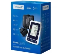Купить - тонометр  Тонометр LONGEVITA BP-1305 с адаптером автоматический на плечо гарантия 5 лет (to-18510)