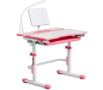 Купить -  Растущая парта Cubby Fressia Pink для девочки + настольная светодиодная лампа FunDesk FAS-03 (1339363188)