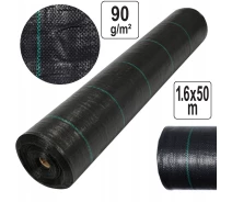Купить - агроволокно  Агроткань Черная 90 г/м², 1.6 м х 50 м (91052)