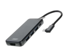 Купить - кардридер  Hub XO Hub002 (Type C to 3Usb+HDMi+Type C)