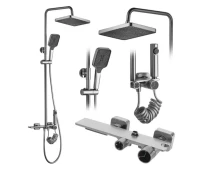 Купить - душевую гарнитуру  душевой комплект Rea Helix brushed nickel (REA-P6622)