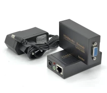 Купить - удлинитель сигналов  Активный удлинитель VGA сигнала до 100m по витой паре Cat5e/6e, 1080P