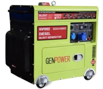 Купить - генератор  Генератор Дизельний GenPower GDG9500EC 7 кВт