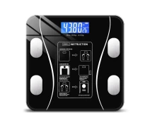 Купить - напольные весы  Весы напольные умные фитнес Scale Bluetooth до 180 кг с приложением Черный (A8003)