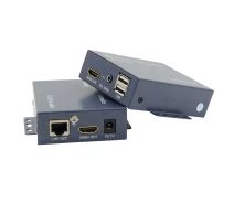 Купить - удлинитель сигналов  HDMI удлинитель KVM по витой паре RX/TX до 100м, управление через USB