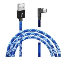 Купить - адаптер и кабель  Дата кабель USB 2.0 AM to Micro 5P 1.0m White/Blue Grand-X (FM-08WB)