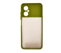 Купить - чехол для смартфона  Чехол-накладка TPU Color Matte Case для Xiaomi Poco M4 5G оливковый