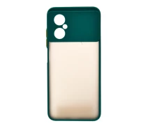 Купить - чехол для смартфона  Чехол-накладка TPU Color Matte Case для Xiaomi Poco M4 5G зеленый