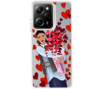 Купить - чехол для смартфона  TPU+PC Чехол TakiTaki Love magic glow для Xiaomi Poco X5 Pro 5G (Girl in love / White) (100153325)