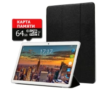 Купить - планшет  Планшет - телефон Hoozo X1001 Full HD 32Gb LTE Silver + Чехол-книжка + Карта памяти 64GB