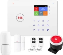 Купить - комплект видеонаблюдения  Комплект беспроводной GSM и Wi-Fi сигнализации с поддержкой приложения Tuya Smart CoVi Security HS-800 (31814)