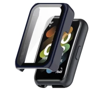 Купить - аксессуар к смарт-чсасам  Защитный чехол Deexe Protective Frame для Huawei Band 7/6 / Honor Band 7/6 - Dark Blue