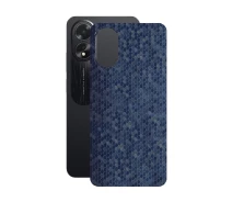 Купить - защитную пленку для смартфона  Защитная пленка StatusSKIN для OPPO A18 Корпус Винил Соты синие