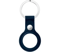 Купить - смарт-брелкок  Чехол для поисковой метки Apple AirTag Leather Key Ring Stormblue HC [87046]
