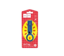 Купить - смарт-брелкок  Чехол-брелок для Apple AirTag Hoco Silicone protective shell (Long style) navy-blue