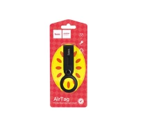 Купить - смарт-брелкок  Чехол-брелок для Apple AirTag Hoco Silicone protective shell (Long style) black